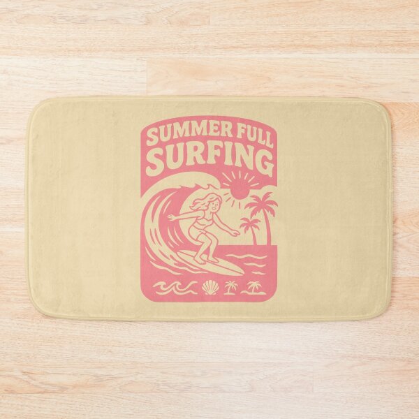 Item preview, Summer Full of Surfing | Retro Female Surfer Beach Vibes Design designed and sold by JOOKDesign.