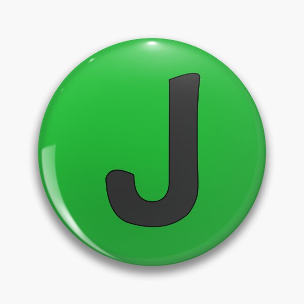 Item preview, letter j black designed and sold by ZiphGames.