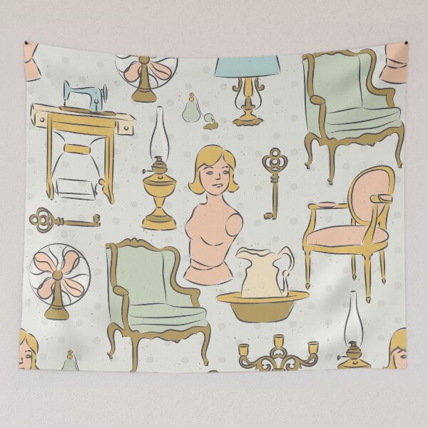 Item preview, antique furniture mannequin vintage decor designed and sold by Gossip Rag.