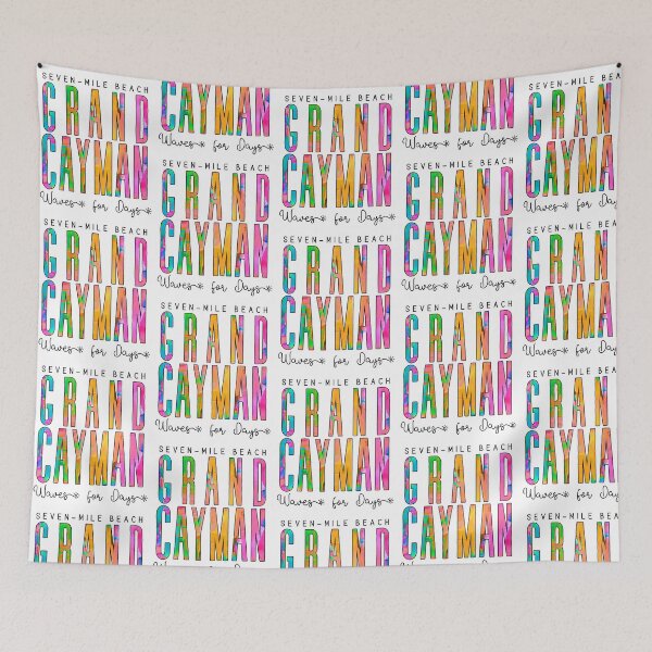 Item preview, Seven Mile Beach Grand Cayman (Waves) designed and sold by Whackadoodletee.