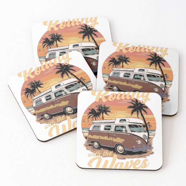 Item preview, Rolling with the Waves Beach Van designed and sold by Winther-Art.