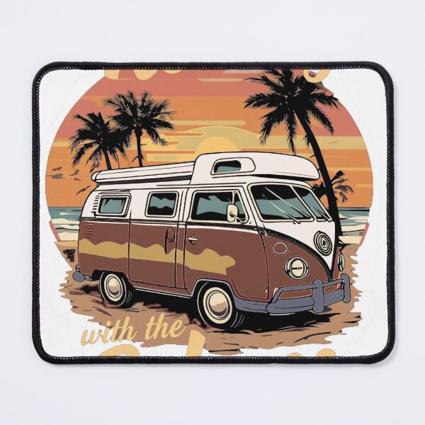 Item preview, Rolling with the Waves Beach Van designed and sold by Winther-Art.