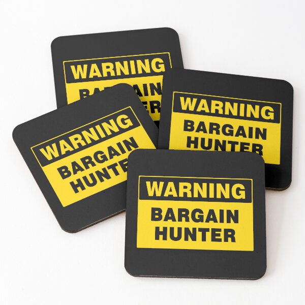 Item preview, WARNING SIGN, BARGAIN HUNTER, INDUSTRIAL SIGNAGE, FUNNY designed and sold by AASparksDesigns.