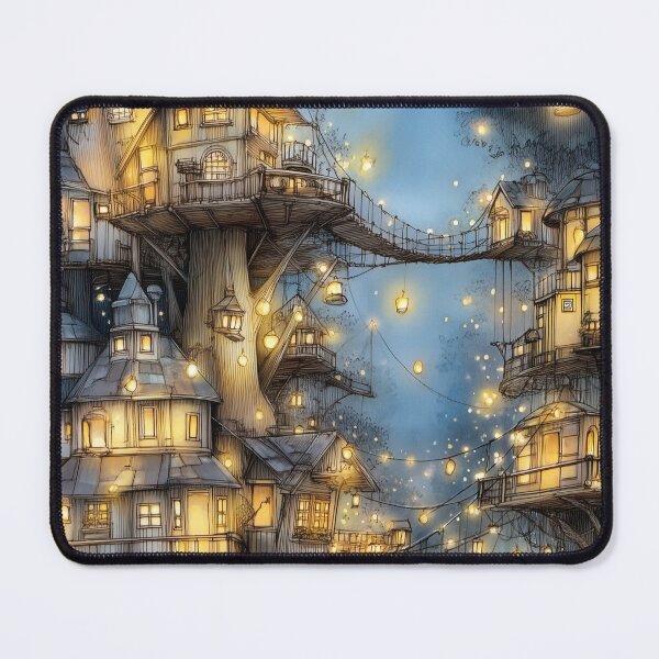 Item preview, Twilight Treehouse Village designed and sold by SporeandCanvas.