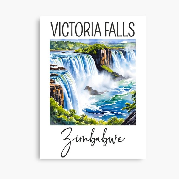 Item preview, A Watercolor Design of Victoria Falls - Zimbabwe  designed and sold by Sketch-Shack.