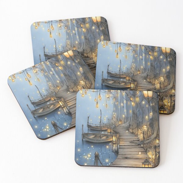 Item preview, Whispering Dock of the Fairy Lake designed and sold by SporeandCanvas.