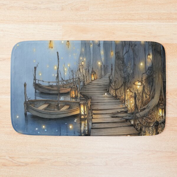 Item preview, Whispering Dock of the Fairy Lake designed and sold by SporeandCanvas.