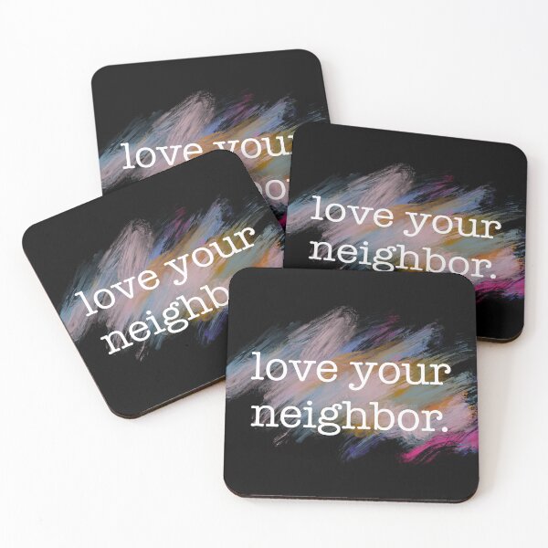 Item preview, love your neighbor. designed and sold by woolandbristle.