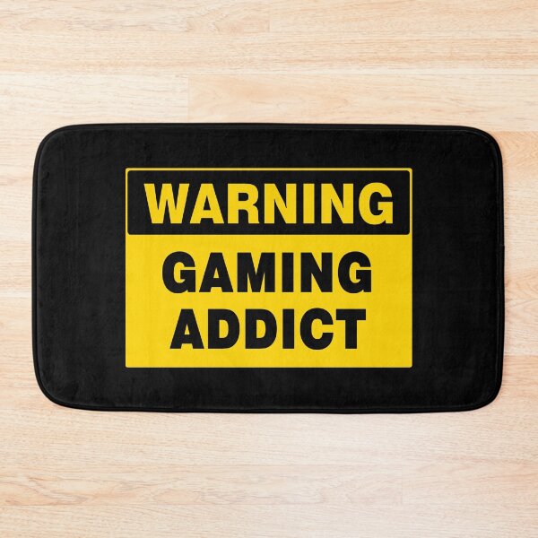 Item preview, WARNING SIGN, GAMING ADDICT, INDUSTRIAL SIGNAGE, FUNNY designed and sold by AASparksDesigns.