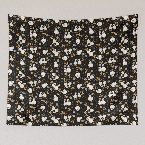 Item preview, Cute Silly Little Ducks (Black) designed and sold by Amethyst Arts Studio.