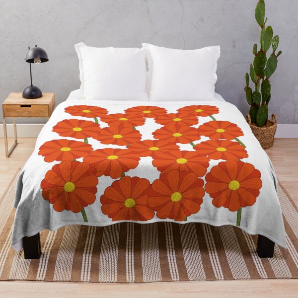Item preview, Pretty orange flower pattern designed and sold by Jamildesign.