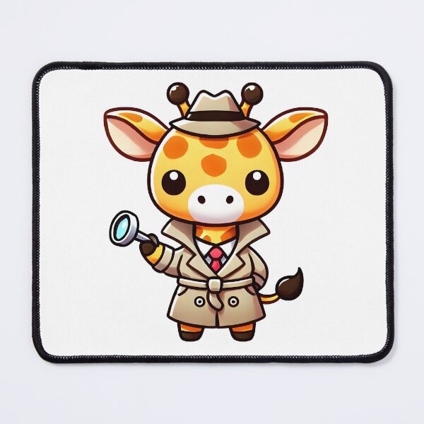 Item preview, Detective giraffe kawaii and chibi designed and sold by AdrianMDesigns.