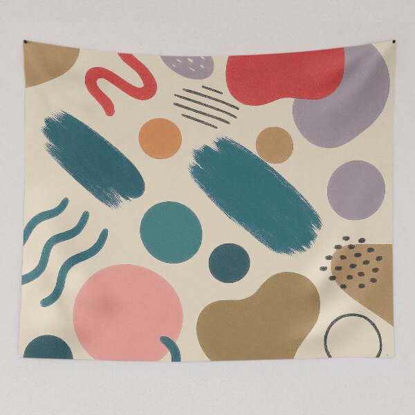Item preview, Playful Abstract Shapes Composition designed and sold by PMG Shop.