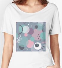 Abstract circle geometric pattern Women's Relaxed Fit T-Shirt