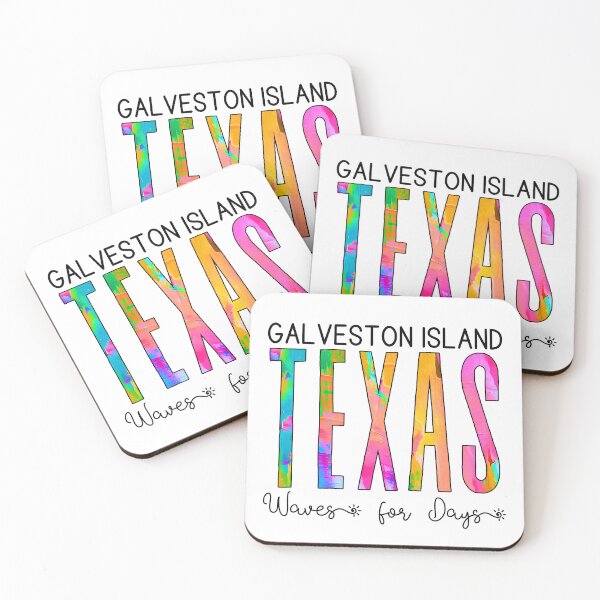 Item preview, Galveston Island Texas (Waves) designed and sold by Whackadoodletee.