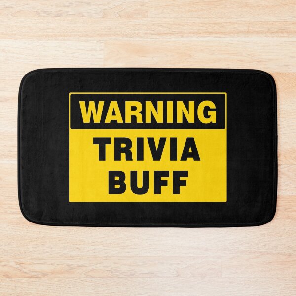 Item preview, WARNING SIGN, TRIVIA BUFF, INDUSTRIAL SIGNAGE, FUNNY designed and sold by AASparksDesigns.
