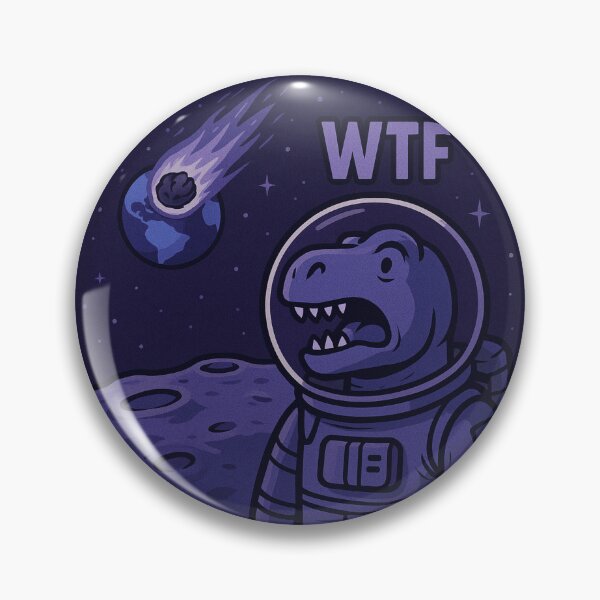 Item preview, Dinosaurio T rex en la luna viendo a la tierra explotar. wtf designed and sold by DibujandoPorfa.