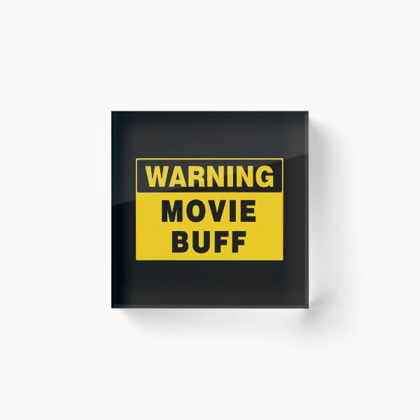 Item preview, WARNING SIGN, MOVIE BUFF, INDUSTRIAL SIGNAGE, FUNNY designed and sold by AASparksDesigns.