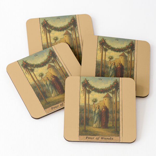 Item preview, Tarot: Four of Wands designed and sold by skoolsarecool.
