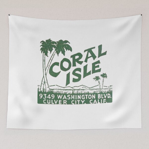 Item preview, Vintage Coral Isle - Culver City, California designed and sold by QuayTradingCo.