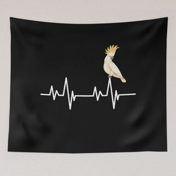 Item preview, Funny white Cockatoo heartbeat pet cockatoo owner bird lover designed and sold by Artstastic.