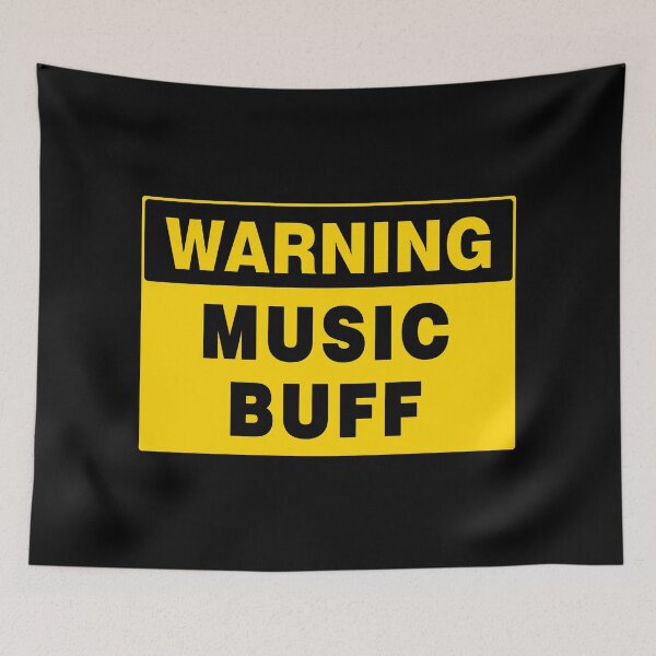 Item preview, WARNING SIGN, MUSIC BUFF, INDUSTRIAL SIGNAGE, FUNNY designed and sold by AASparksDesigns.