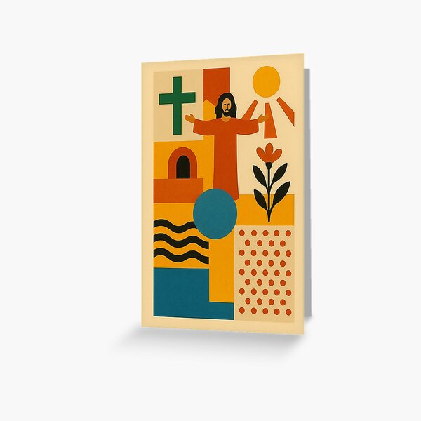 Item preview, The Resurrection – Mid-Century Modern Biblical Poster designed and sold by Benja & Co..