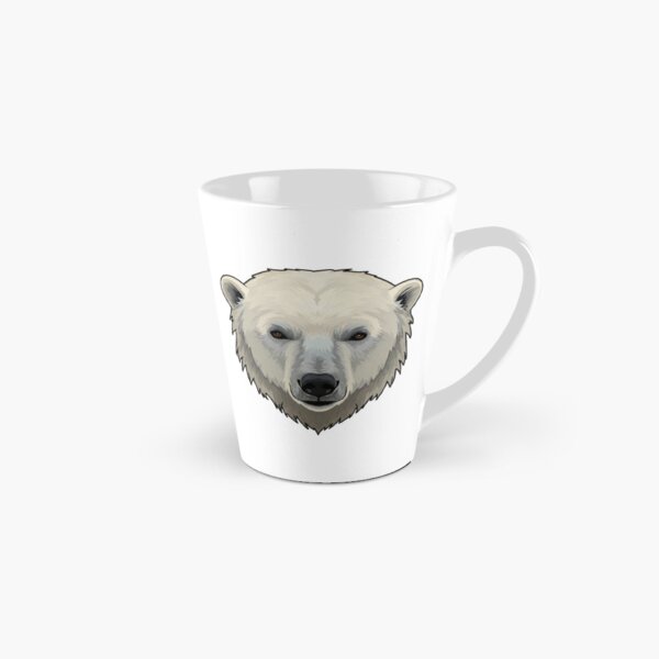 Aperçu de l'œuvre Minimalist Polar Bear Face Design créée et vendue par Boomaroo.