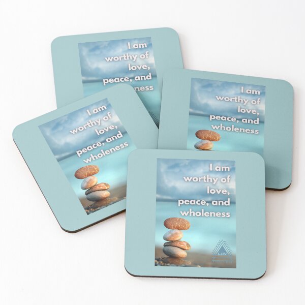 Item preview, I am worthy of love, peach, and wholeness designed and sold by LUV963.