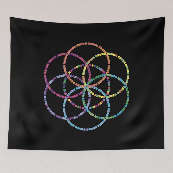 Item preview, Sacred Geometry Meets Mosaic Art: The Seed of Life in Vibrant Colors designed and sold by H Jonas.
