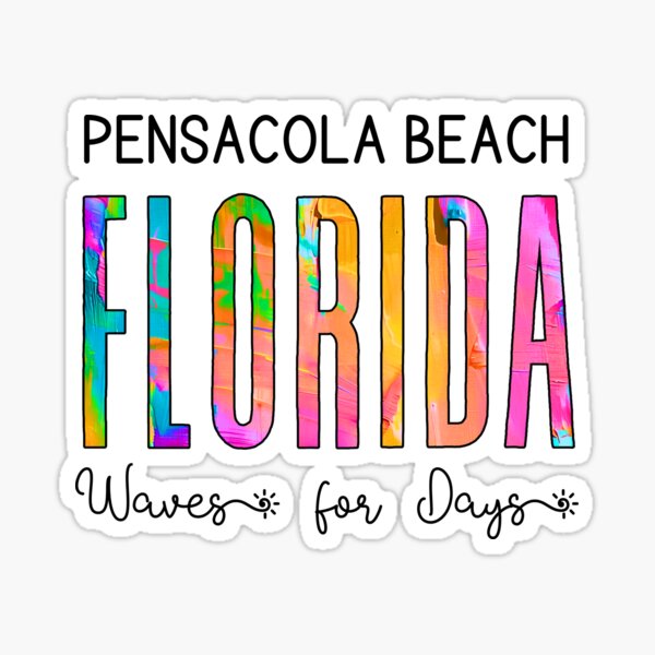 Item preview, Pensacola Beach Florida (Waves) designed and sold by Whackadoodletee.