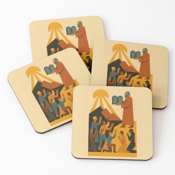 Item preview, The Ten Commandments – Mid-Century Modern Biblical Poster designed and sold by Benja & Co..
