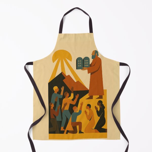 Item preview, The Ten Commandments – Mid-Century Modern Biblical Poster designed and sold by Benja & Co..
