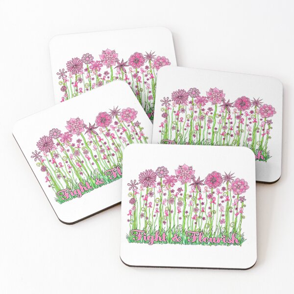 Item preview, Fight and Flourish Breast Cancer Support and Encouragement designed and sold by PinkWinkDesigns.