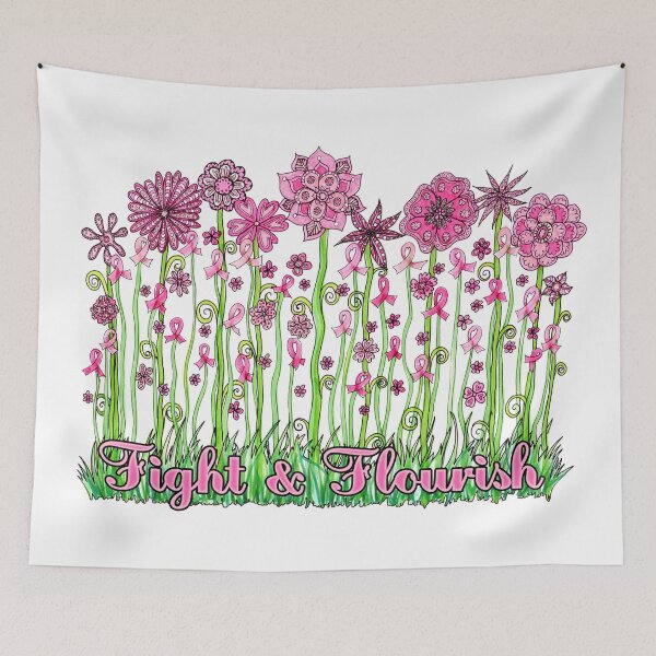 Item preview, Fight and Flourish Breast Cancer Support and Encouragement designed and sold by PinkWinkDesigns.