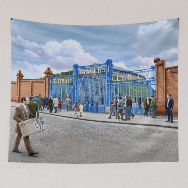 Item preview, Rosette seller at the blue gates colourised, square  designed and sold by AndythephotoDr.