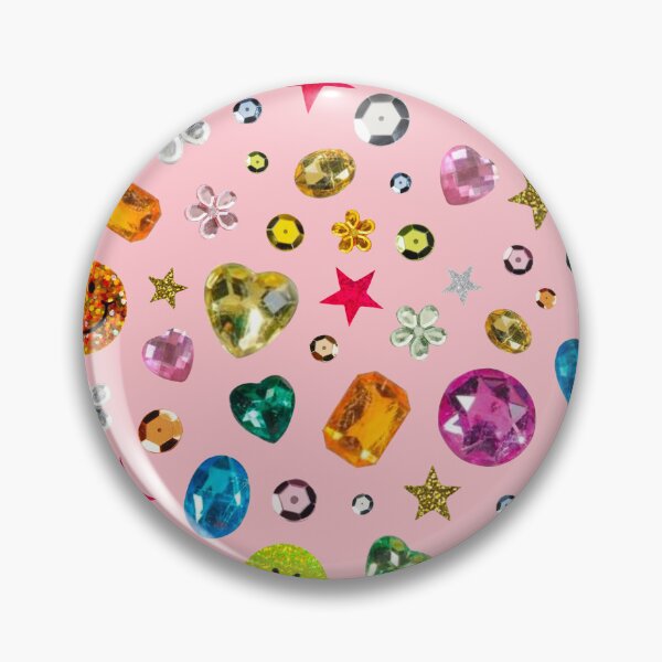 Item preview, Gem Print in Pink designed and sold by doodlebymeg.