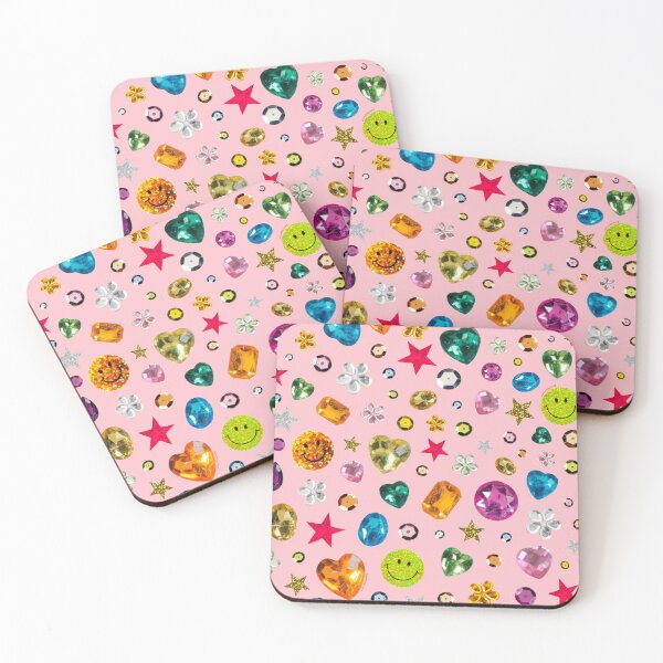 Item preview, Gem Print in Pink designed and sold by doodlebymeg.