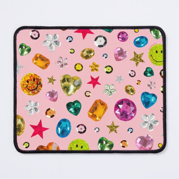 Item preview, Gem Print in Pink designed and sold by doodlebymeg.