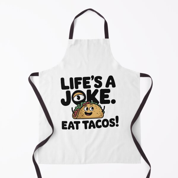 Item preview, Funny Life’s a Joke Eat Tacos Cartoon Cute Taco designed and sold by badburropress.