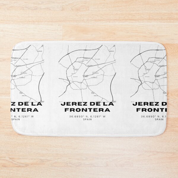 Item preview, Jerez de la Frontera Spain Minimalist Black & White Map Print designed and sold by RM-Journey.