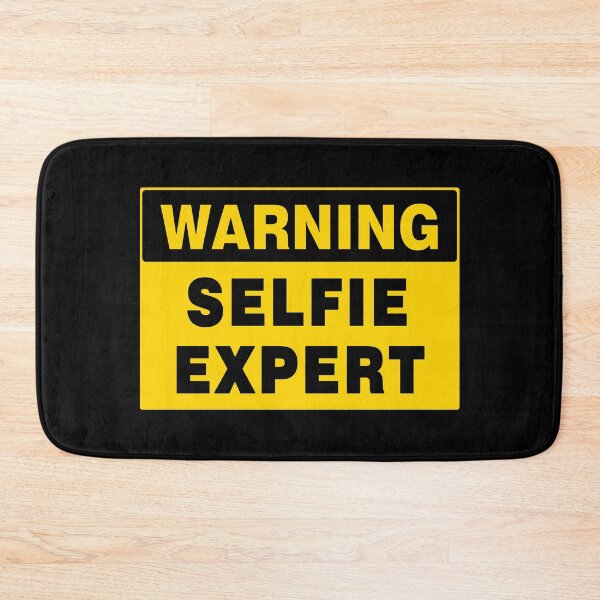 Item preview, WARNING SIGN, SELFIE EXPERT, INDUSTRIAL SIGNAGE, FUNNY designed and sold by AASparksDesigns.