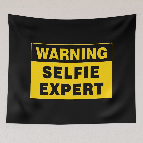 Item preview, WARNING SIGN, SELFIE EXPERT, INDUSTRIAL SIGNAGE, FUNNY designed and sold by AASparksDesigns.