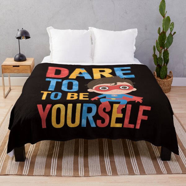 Item preview, Dare To Be Yourself Autism Awareness Superhero designed and sold by MAKOPOKOShop.