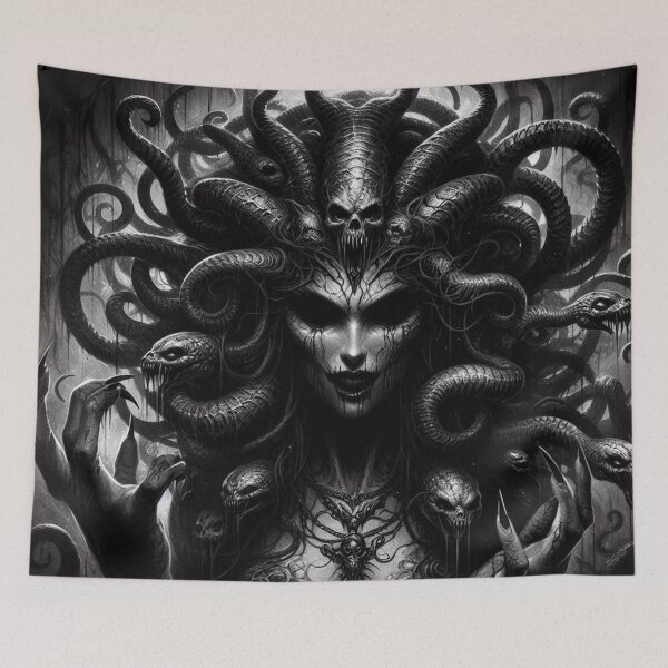Item preview, Dark Goth Medusa Art designed and sold by TheDarkWardrobe.