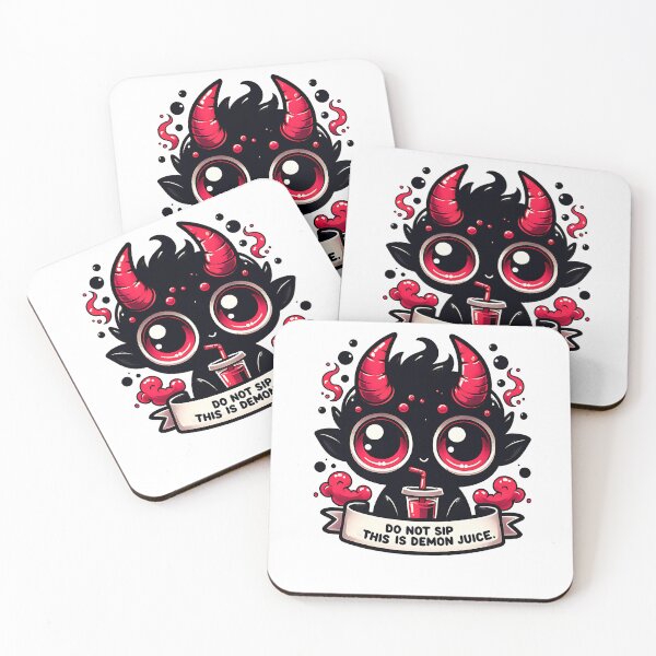 Item preview, Gothic Demon Coffee Mug Art , "Demon Juice" Funny Red and Black Design designed and sold by Adorablehaunts.