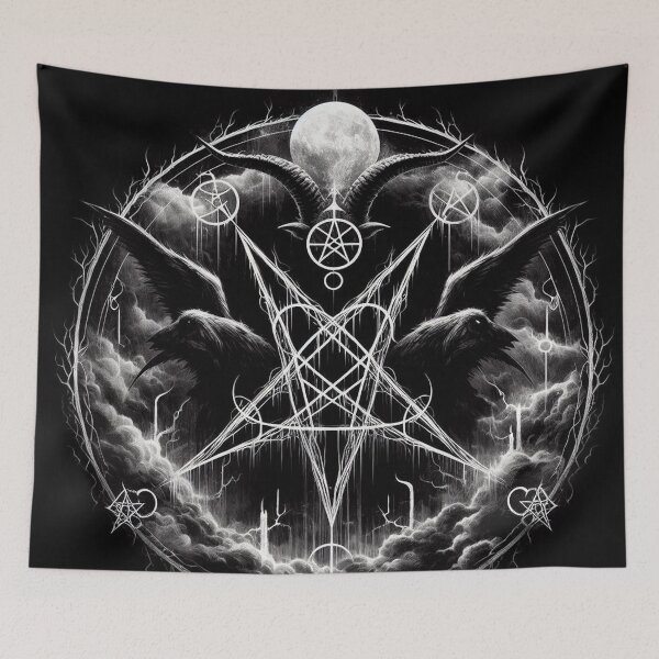 Item preview, Dark Goth Pentagram Art designed and sold by TheDarkWardrobe.