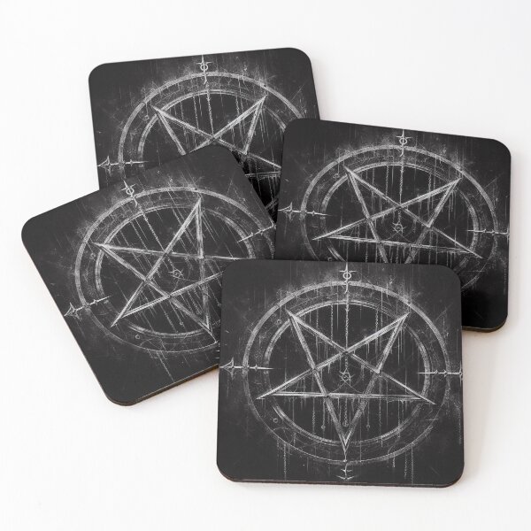 Item preview, Dark Goth Pentagram Art designed and sold by TheDarkWardrobe.