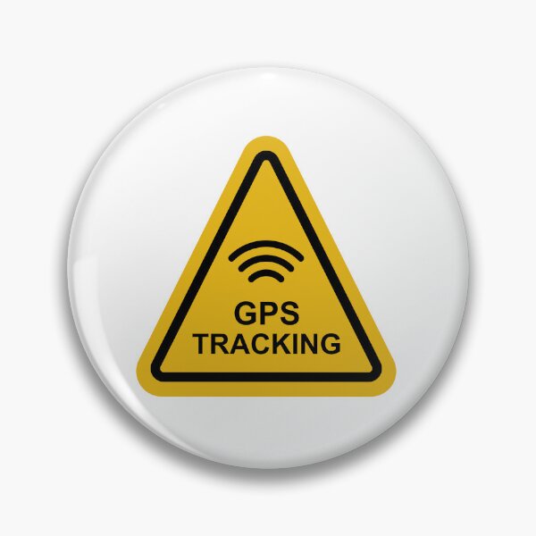 Item preview, GPS Tracking Yellow Warning Sign Vector designed and sold by THP Creative.