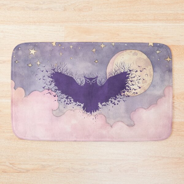 Item preview, Purple Fairy Tale Owl with Trees and Birds designed and sold by Pixelchicken.